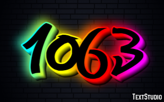 1063 Эффект текста