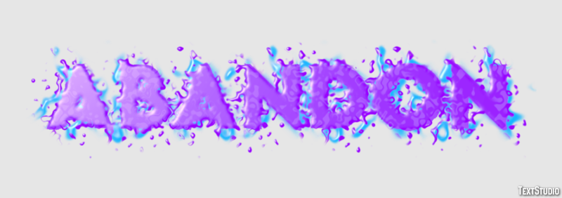 Abandon Efecto de texto