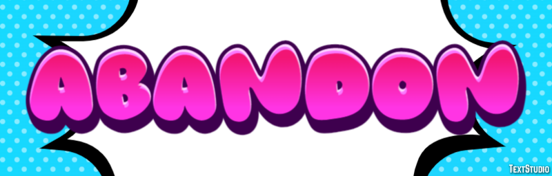 Abandon Efecto de texto