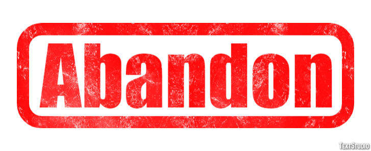 Abandon Efecto de texto