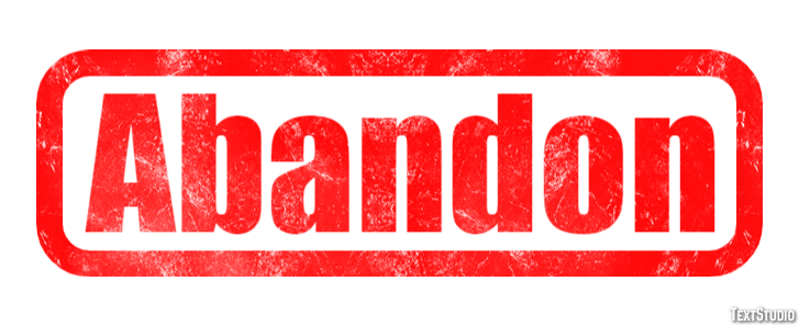 Abandon Efecto de Texto