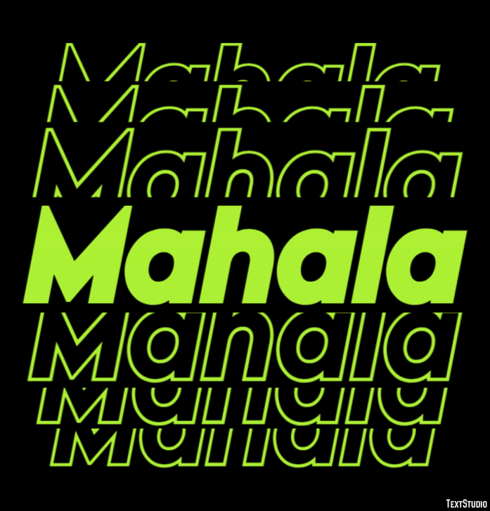 Mahala Texteffekt