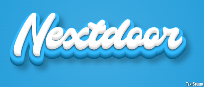 Nextdoor Efeito de texto