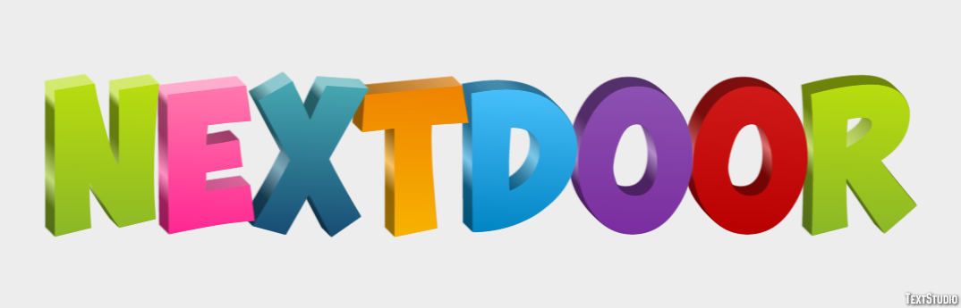 Nextdoor Efeito de texto