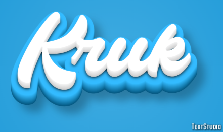 Kruk Tekst Effect