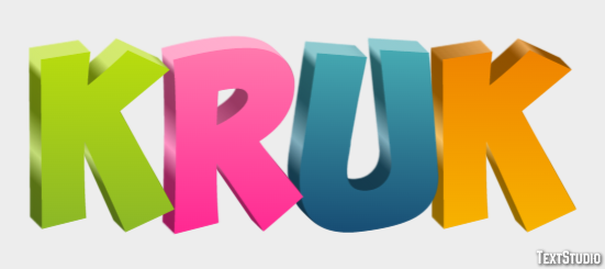 Kruk Tekst Effect