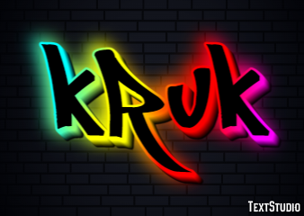 Kruk Tekst effect