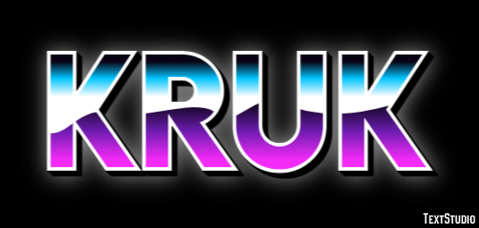 Kruk Tekst effect