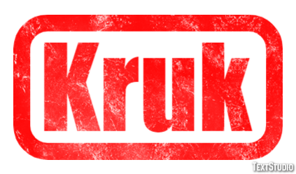Kruk Tekst effect