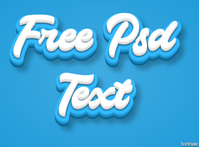 Free Psd Text Efecto de texto