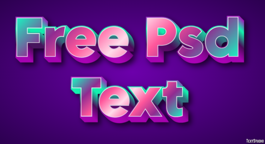 Free Psd Text Text Effect