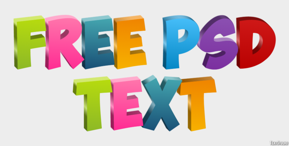 Free Psd Text Text Effect