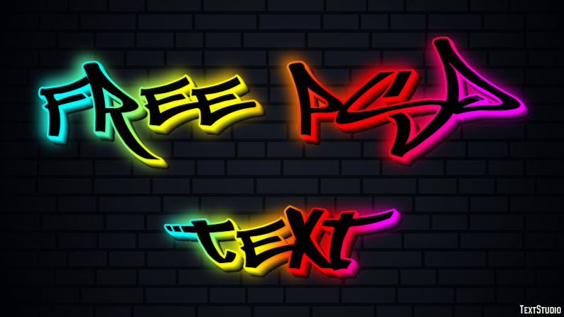 Free Psd Text Efecto de texto