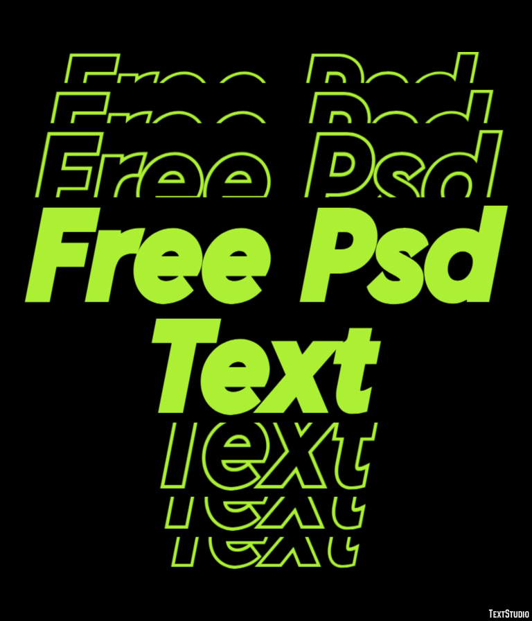 Free Psd Text Efecto de texto
