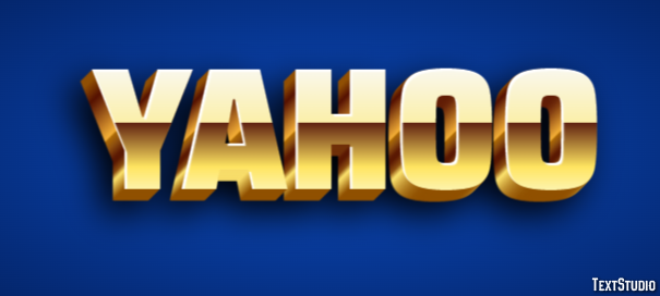 Yahoo Text Effect