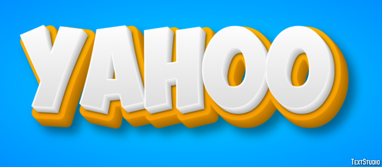 Yahoo Efecto de texto y diseƱo de logotipos Tendencia