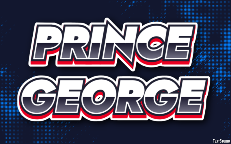 Prince George Efekt tekstowy