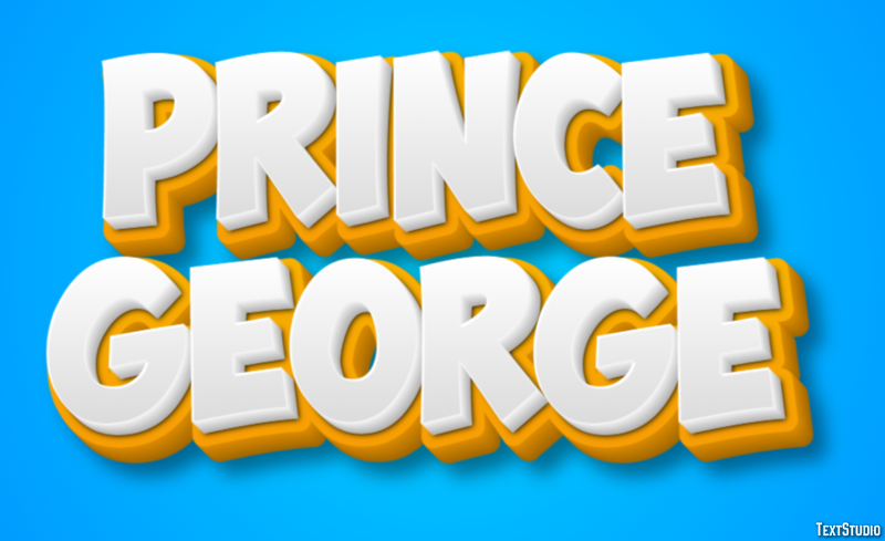 Prince George Efekt tekstowy