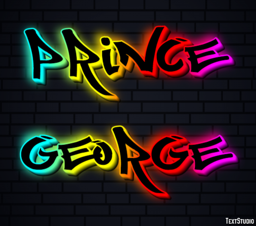 Prince George Efekt tekstowy