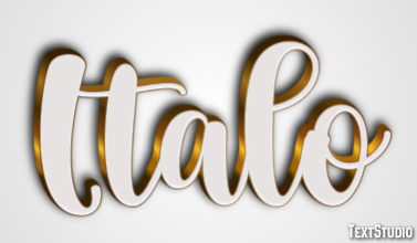 Italo Efeito de texto