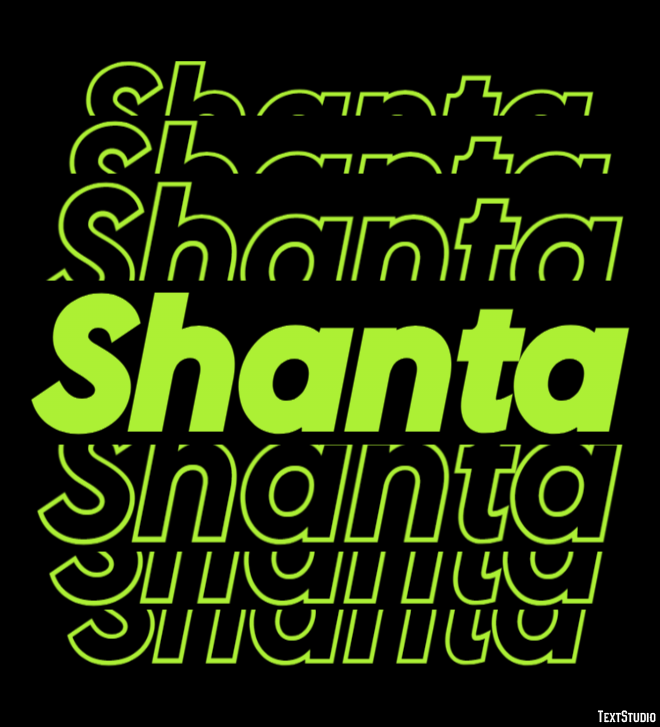 Shanta Text Effect