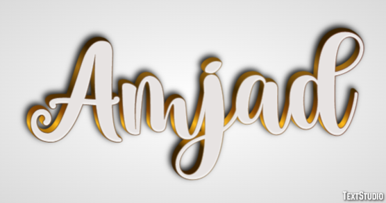 Amjad Efeito de texto