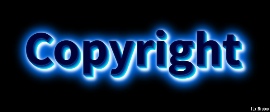 Copyright Text Effect