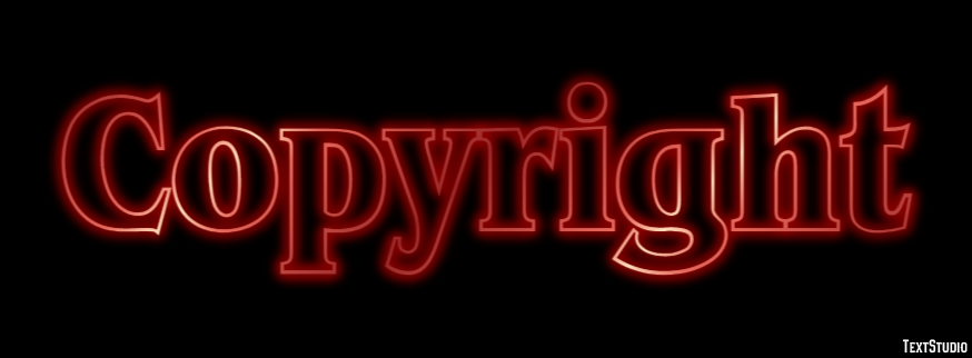 Copyright Text effect