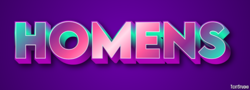 Homens Efecto de Texto