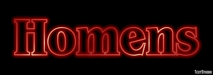 Homens Efecto de texto