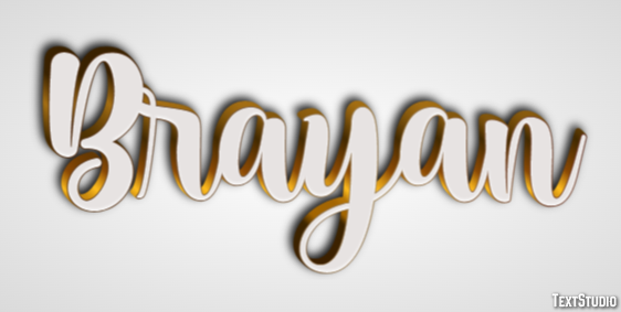 Brayan テキスト効果
