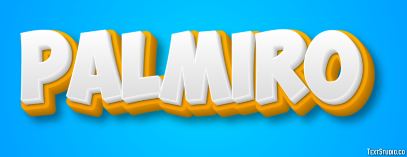 Palmiro Texteffekt