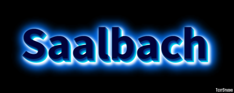 Saalbach Efecto de Texto