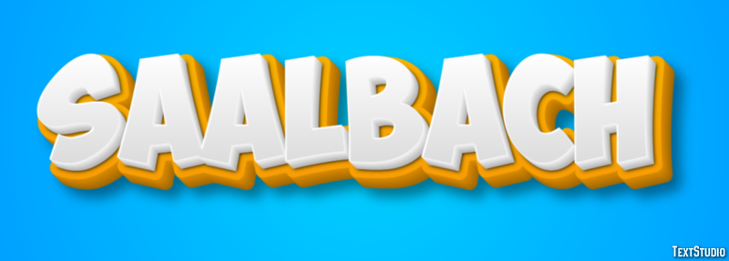 Saalbach Efecto de Texto
