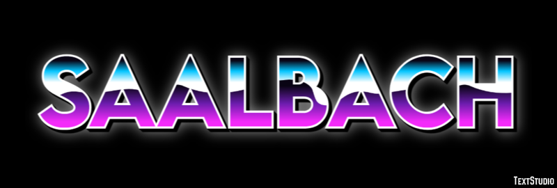 Saalbach Efeito de texto