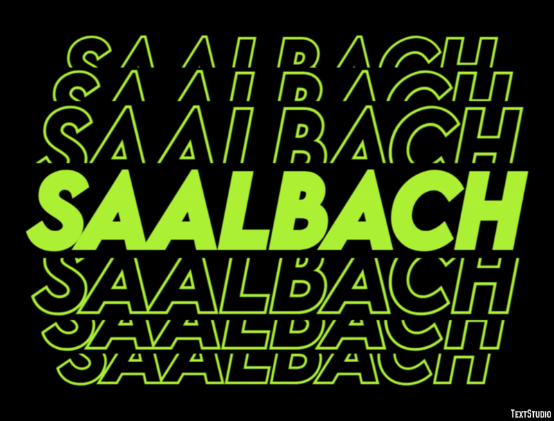 Saalbach Efeito de texto