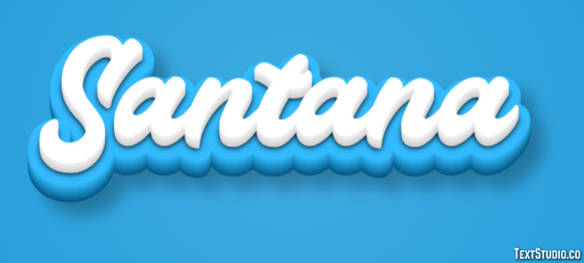 Santana Efecto de texto