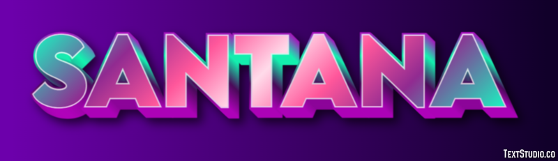 Santana Efecto de texto