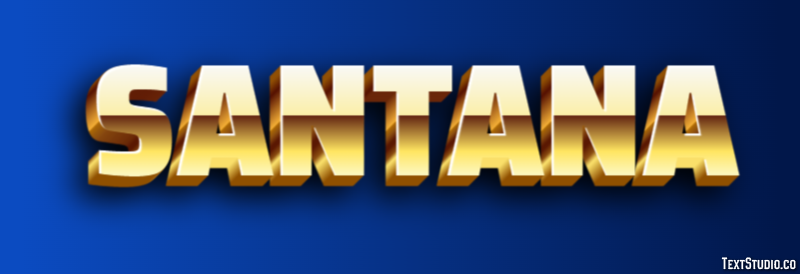 Santana Texteffekt