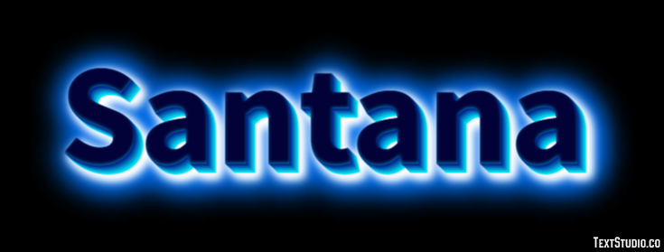 Santana Efecto de texto