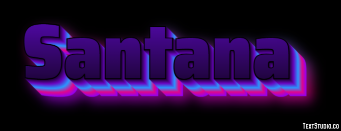 Santana Efecto de texto