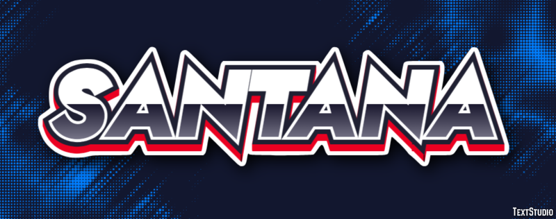 Santana Efecto de texto