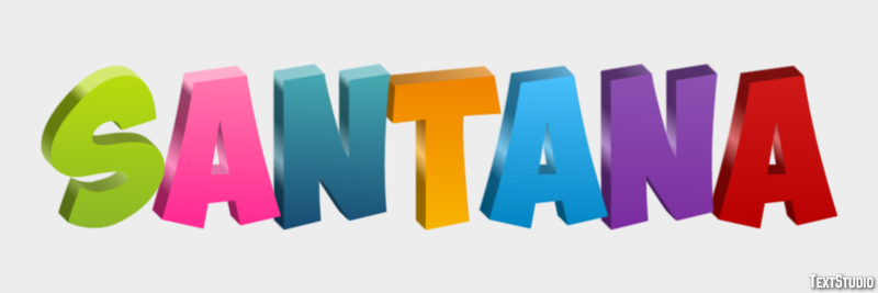 Santana Efecto de texto