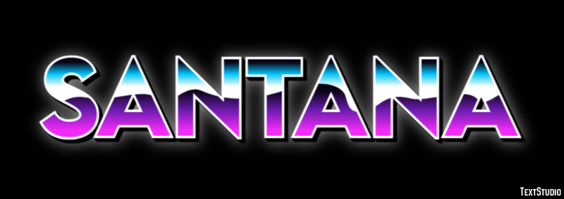Santana Text Effect