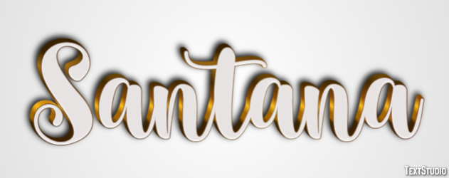 Santana Efecto de texto