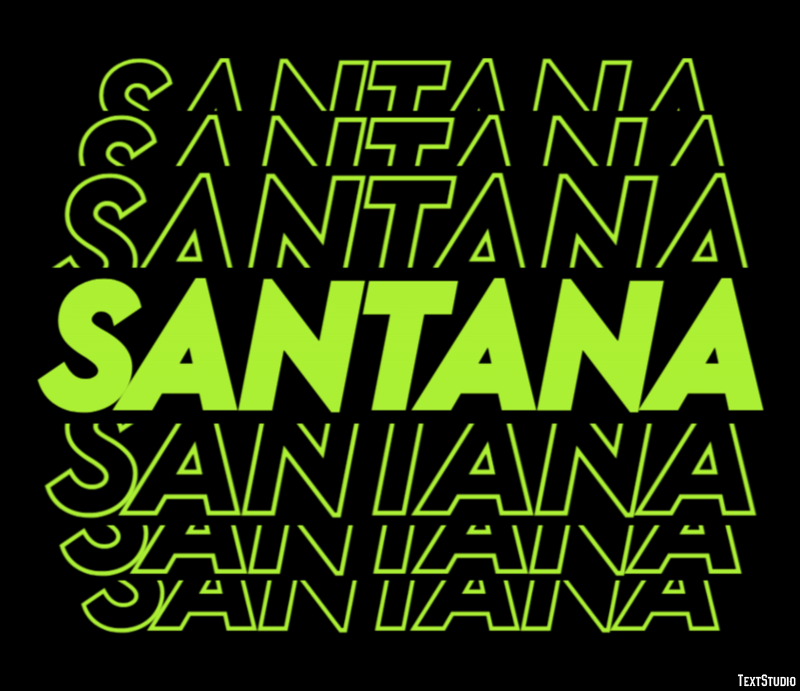 Santana Text Effect