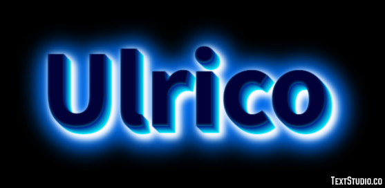 Ulrico Effetto testo