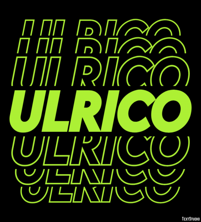 Ulrico Эффект текста