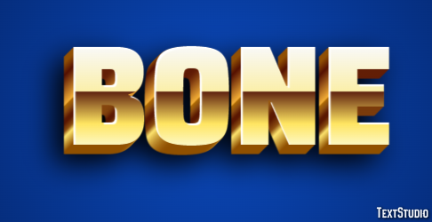 Bone Efekt tekstowy
