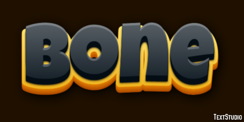 Bone Efekt tekstowy